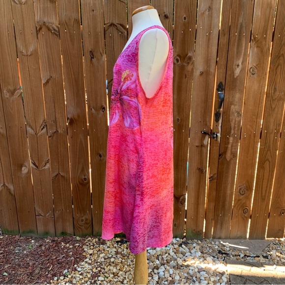 Kai Wahine Designs Burnout Tank Coverup | XL | Red Hibiscus NEW!! - Picture 6 of 8